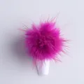 Pompon magnetico fucsia per nail art con base rimovibile e consistenza soffice - Viola Rosa
