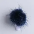 Pompon soffice blu navy per unghie con base magnetica per decorazione manicure - Blu Scuro
