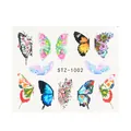 Adesivi per nail art autoadesivi con motivi colorati di farfalle e fiori STZ-1002 - Stile Farfalla e Fiori Artistico (STZ-1002)