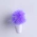 Ciondolo per unghie a pompon viola con base magnetica per decorazione manicure - Viola