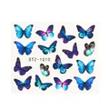 Adesivi per unghie a farfalla blu e viola STZ-1010 per decorazione manicure - Stile Farfalla Blu e Viola (STZ-1010)