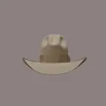 Elegante cappello da cowboy in feltro di lana beige con nastro e tesa larga moda - L / 58-60cm Circonferenza Testa / Beige