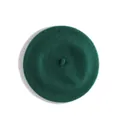 Top view of dark green wool beret hat showing texture and stem detail for girls - Kids 48-52CM / Green
