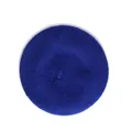 Classic royal blue woolen beret for girls featuring a sweet pumpkin hat design - Kids 48-52CM / Blue