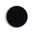 Classic black wool beret for girls with a solid felt texture and top knot design - Kids 48-52CM / Black