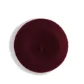 Deep red wool beret hat for girls with classic round top and decorative small tail - Kids 48-52CM / Burgundy
