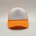Gorra trucker clásica naranja y blanca con panel frontal de espuma transpirable - Naranja y Blanco