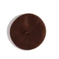 Classic dark coffee wool beret for girls featuring a round pumpkin shape and soft felt texture - Kids 48-52CM / Coffee