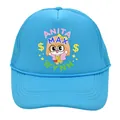 Détail de la casquette trucker bleue Anita Max Wynn avec mousse et maille filet - Fille - Tout Bleu Lac