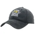 Washed cotton baseball cap with 75th birthday embroidery decoration for men - 75 Years Style / Washed Black
