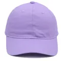 Plain purple soft top cotton baseball cap for men and women minimalist summer sun hat - One Size / Light Purple