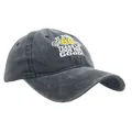 60th birthday washed charcoal grey baseball cap with embroidery and vintage finish - 60th Birthday Style / Washed Black