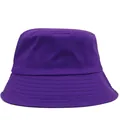 Deep purple cotton canvas bucket hat featuring durable multi-row stitching on the brim - 56-58cm / Deep purple