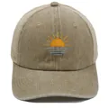 Cappello trucker kaki con ricamo alba e rete traspirante per sport all'aria aperta - Cachi