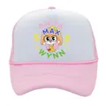Casquette trucker Anita Max Wynn rose avec filet et graphique de dessin animé sur fond blanc - Fille - Rose Blanc