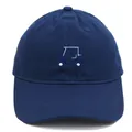 Casquette de baseball bleu marine avec broderie voiture de golf en coton sergé de luxe - Adulte - Réglable / Bleu marine