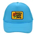 Gorra trucker azul cielo con parche de flor Have a Nice Day y malla trasera transpirable - Azul Lago