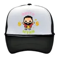 Casquette de camionneur Anita Max Wynn bicolore noir et blanc avec impression dessin - Garçon - Noir Blanc