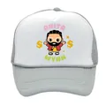 Casquette trucker grise et blanche avec imprimé dessin animé Drake Anita Max Wynn devant - Garçon - Gris Blanc