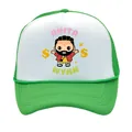 Casquette trucker Drake Anita Max Wynn verte et blanche avec motif imprimé mesh - Garçon - Vert Blanc
