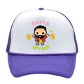 Casquette trucker Anita Wynn violette et blanche avec personnage de dessin animé et dollar - Garçon - Violet Blanc