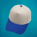 Detail of five-panel baseball cap showing blue visor and off-white crown contrast - M(56-58cm) / Blue