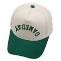 Cappellino baseball 5 pannelli Gameday colorblock in cotone bianco sporco e verde - M (56-58cm) / Verde Scuro