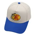 Casquette de baseball bicolore avec broderie poisson et slogan That's My Bass Bro - M / Crème/Bleu Royal