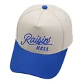 Gorra de béisbol bordada Raisin Hell en crema y azul con visera de contraste actual - M (56-58cm) / Azul Real