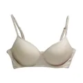 Nahtloser Sport-BH aus Seide in Beige mit verstellbaren Trägern ohne Bügel - Beige