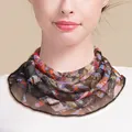 Lightweight floral print silk neck gaiter featuring breathable mesh in vibrant colors - Colorful Abstract Mesh (5177908783217)