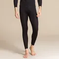 Ensemble sous-vêtements thermiques en soie pour homme avec haut et pantalon noirs - L / Noir
