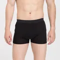 Calzoncillos bóxer de seda para hombre en negro con cintura elástica y muy transpirables - L / Negro