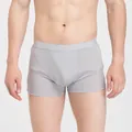 Bóxer de seda transpirable para hombre en gris clásico con cinturilla elástica - L / Gris Plata