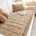 Cojín de sofá de pana marrón caqui con forro polar grueso y almohada decorativa a juego - 60cmx60cm / Marrón