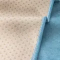 Light blue corduroy sofa cover with anti-slip silicone dots and durable stitched edges - Hemmed Style / Waist Pillow Cover 30x50cm / Light Blue