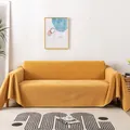 Wasserdichter, ingwergelber Cord-Sofabezug mit rutschfester Textur für große Sofalandschaften - 180x180cm / Gelb