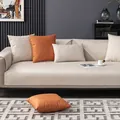 Funda de sofá impermeable de tela técnica en tonos naranja y beige vibrantes - Grande / Beige