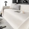 Waterproof off-white tech fabric sofa cover with premium leather texture and non-slip design - 90cm X 90cm / Beige