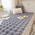 Alfombrilla de felpa gris para ventana con textura de burbujas y cojines - 70x120cm / Gris oscuro