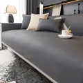 Copridivano impermeabile grigio scuro con trama a rombi e cuciture a contrasto - Grigio scuro