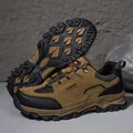 Waterproof winter hiking shoes for men with anti-slip rubber soles and durable design - 36 / Brown