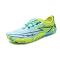 Quick-dry wading shoes in light blue and neon green with secure toggle lacing system - EU 35 / Grass Green