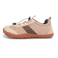 Beige and brown striped barefoot water shoes with non-slip rubber soles for outdoor wading - EU 36 / Brown
