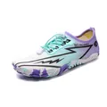 Purple gradient barefoot water shoe with quick-lace system and camouflage sole - EU 35 / Morning Glow