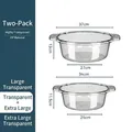 Transparent PP plastic washbasin set including large and extra large sizes dimensions - Large And Extra Large / Clear