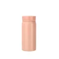 Mini pink stainless steel vacuum insulated pocket flask with a sleek matte finish - 200ml / Pink