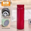 Red 300ml mini vacuum insulated flask with 304 stainless steel interior and non-slip base - 300ml / Red