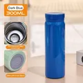300ml dark blue mini stainless steel vacuum insulated bottle with anti-slip base - 300ml / Dark Blue