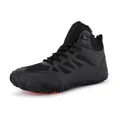 Lightweight black barefoot winter boots with plush lining and grippy rubber soles - EU 38 / Black